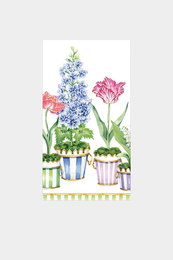 Caspari Window Garden Paper Guest Towels Napkins Home & Beauty 1 Caspari Window Garden Paper Guest Towels Napkins Home & Beauty