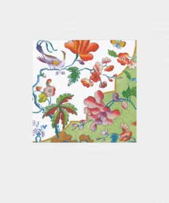 Caspari Summer Palace Paper Cocktail Napkins In Celadon Home & Beauty