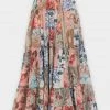 ZIMMERMANN Featured Designers Cassia Patch Midi Skirt In Patchwork Floral