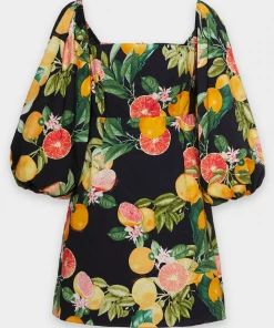 Just In Sip Sip Dress In Cara Cara Black