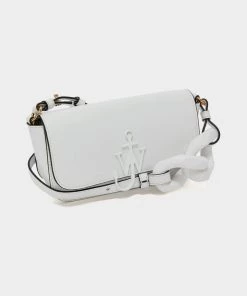 JW Anderson Chain Baguette Anchor Bag In White Just In