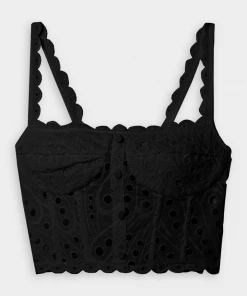 Charo Ruiz Tessa Top In Black Just In