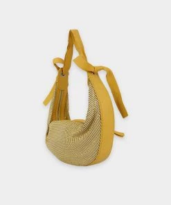 Olivia Vintage Chloe Yellow Chainmail Hobo Handbag