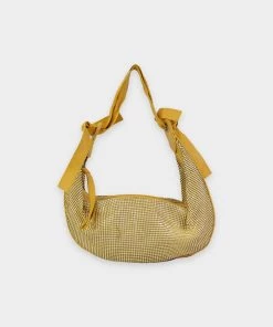 Olivia Vintage Chloe Yellow Chainmail Hobo Handbag