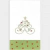 BOUTROSS Home & Beauty Christmas Tree Guest Towel
