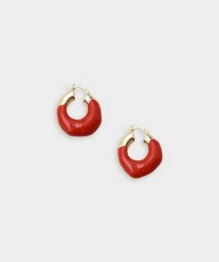 Eliou Bags & Accessories Claret Earrings In Red