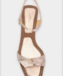 Alexandre Birman Clarita Padded Sandal In Golden