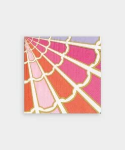 Caspari Color Wheel Paper Cocktail Napkins Just In