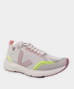 Veja Condor 2 Alveomesh In Natural Parme Jaune Fluo Just In