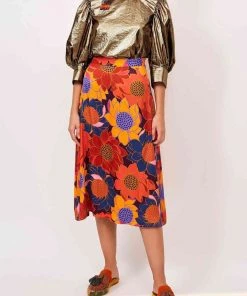 FARM Rio Copper Metallic Blouse