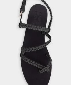 A.Emery Corfu Sandal In Black Flats