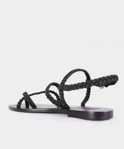 A.Emery Corfu Sandal In Black Flats