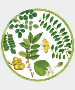 Caspari Just In Coromandel Garden Die-Cut Placemat In Ivory