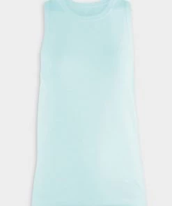 3.1 Phillip Lim Cotton Blend Crepe Tank Top In Ice Blue