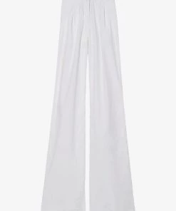 NILI LOTAN Cotton Dillon Pant In White Just In