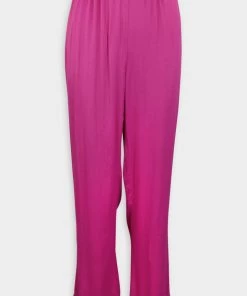 Raquel Allegra Cropped Phoenix Pants In Fuschia Just In