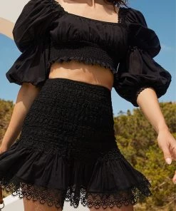 Charo Ruiz Daphne Top In Black