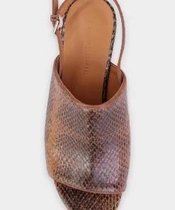 Clergerie Darenco Sandal In Wood Brown