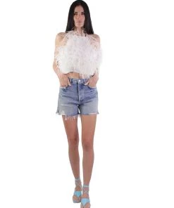 AGOLDE Dee Super High Rise Short In Ricochet