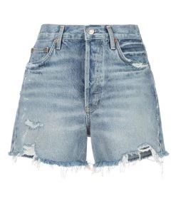 AGOLDE Dee Super High Rise Short In Ricochet