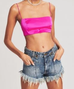 Retrofete Deibre Bra In Neon Pink Just In