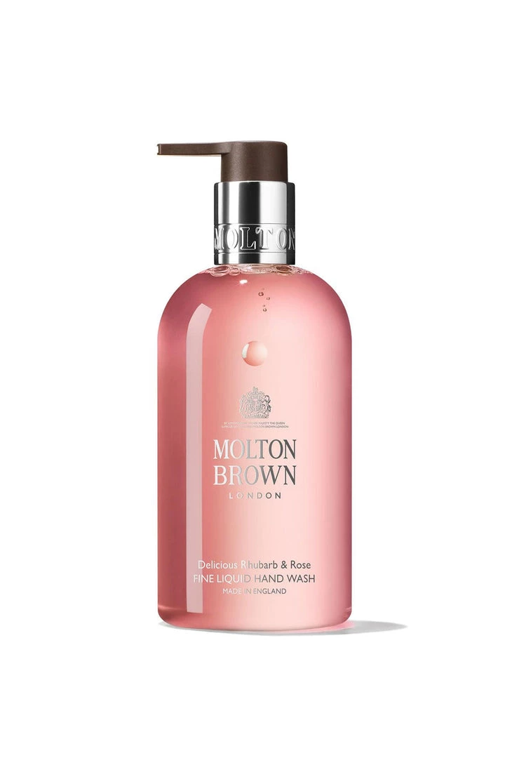 Molton Brown Just In Delicious Rhubarb & Rose Fine Liquid Hand Wash 300ml 1 Molton Brown Just In Delicious Rhubarb & Rose Fine Liquid Hand Wash 300ml