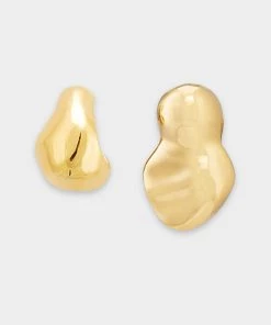 Mounser Bags & Accessories Demeter Mismatched Earrings In Gold