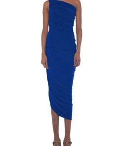 NORMA KAMALI Diana Gown In Berry Blue Just In