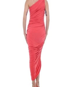 NORMA KAMALI Diana Gown In Papaya