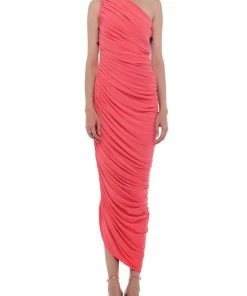 NORMA KAMALI Diana Gown In Papaya