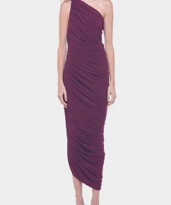 NORMA KAMALI Just In Diana Gown In Plum