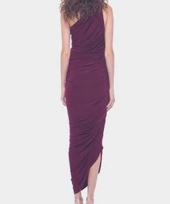 NORMA KAMALI Just In Diana Gown In Plum