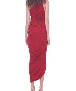 NORMA KAMALI Diana Gown In Red
