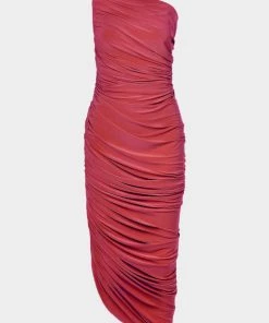 NORMA KAMALI Diana Gown In Red