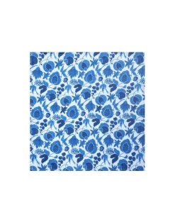 La DoubleJ Housewives Dinner Napkin In Wildbird Blu Small