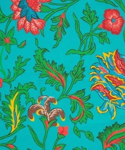 La DoubleJ Housewives Home & Beauty Dishtowel In Dragon Flower Turchese