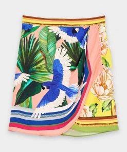 FARM Rio Double Scarves Pastel Mini Skirt Featured Designers