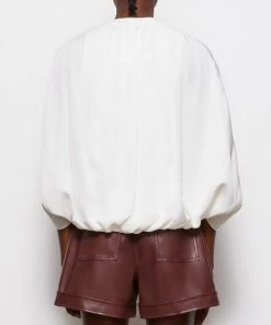 Jonathan Simkhai Just In Draped Linen Cape Top In White 5 Jonathan Simkhai Just In Draped Linen Cape Top In White