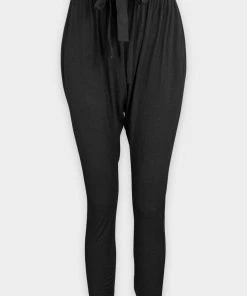 Enza Costa Drawcord Droprise Pant In Black Just In