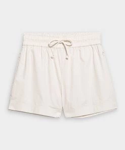 FRAME Drawstring Lounge Short In Flax Just In