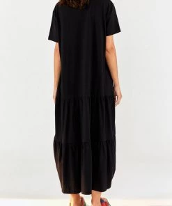 FARM Rio Just In Dress In Happiness T-Shirt Dress In Black