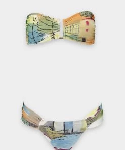 Lenny Niemeyer Drop Bandeau Bikini Set In Caraiva Just In