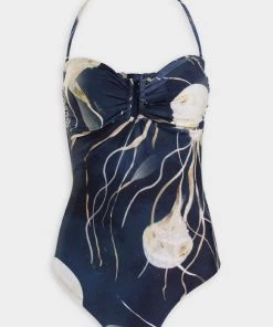 Lenny Niemeyer Drop Bandeau One Piece In Aurita