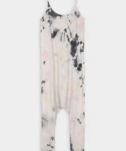 Raquel Allegra Just In Drop Rise Romper In Pastel Black