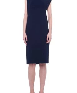 NORMA KAMALI Just In Drop Shoulder Dress In Black