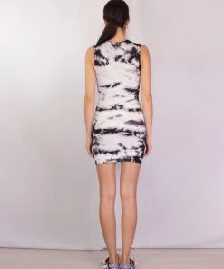 Enza Costa Rib Sleeveless Mini Dress In Phantomoin Just In