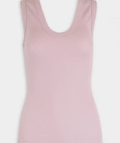 Enza Costa Textured Knit Sleeveless Top In Heather