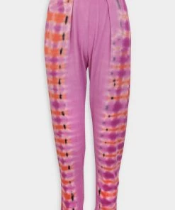 Raquel Allegra Easy Pant TD In Fuschia/Orange