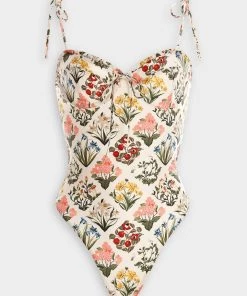 Agua By Agua Bendita Ebano Floral One-Piece Swimsuit In Magdalena Amanecer Just In