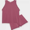EBERJEY Ruthie Caravan PJ Set In Rasberry Just In